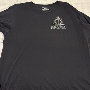 Wizarding World of Harry Potter Dark Gray Deathly Hallows Short Sleeve Tee